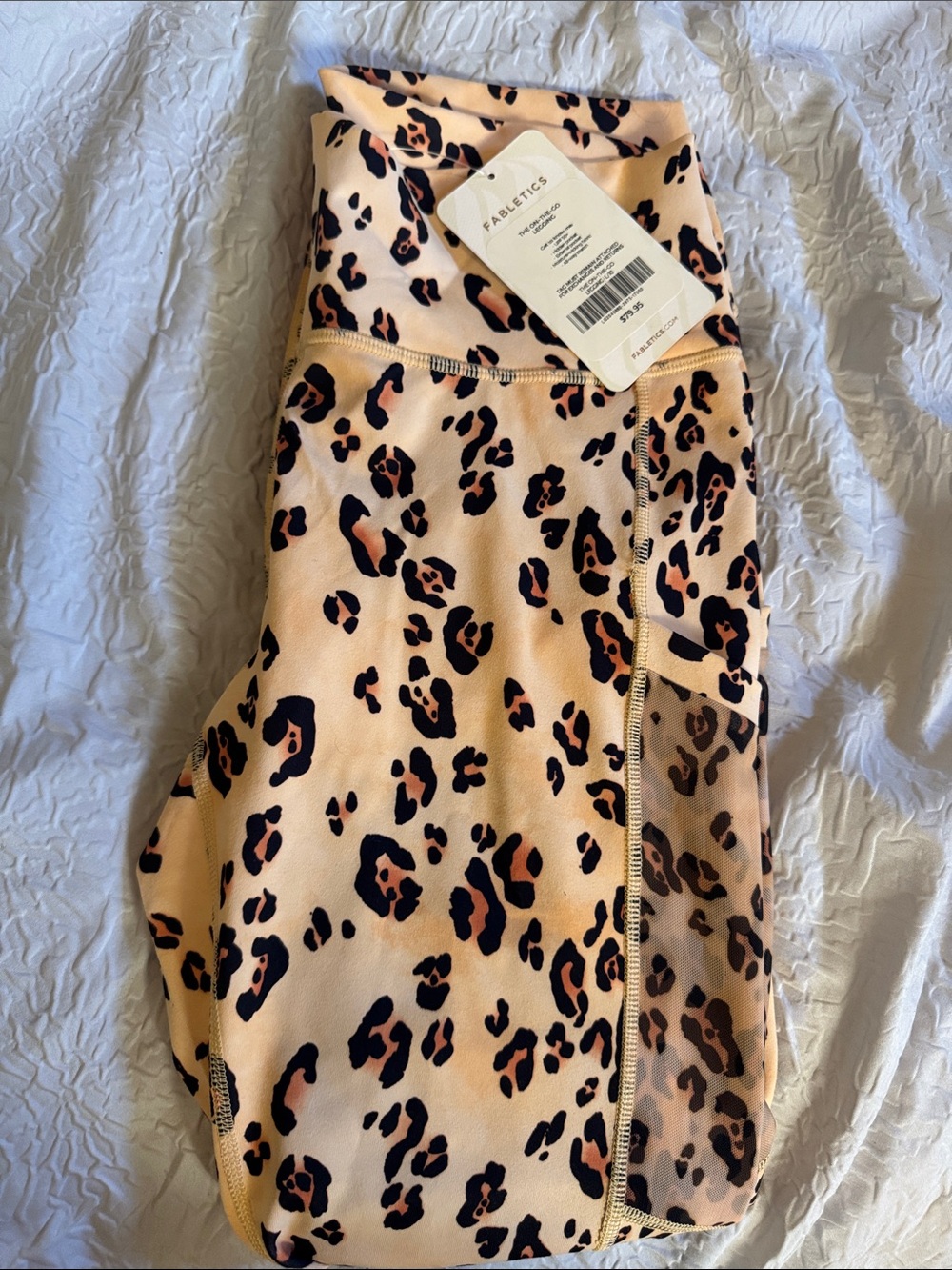 NWT Fabletics Leopard High-Rise Leggings size large